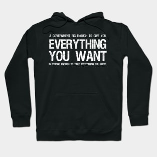 Libertarian Anti Socialism Government Political Philosophy Hoodie